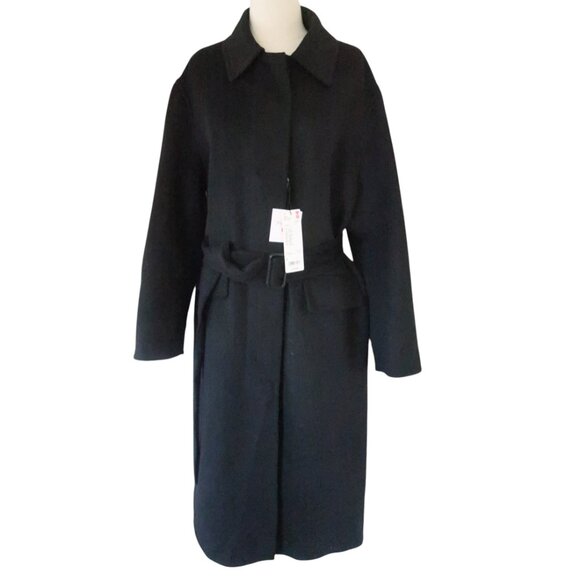 J W ANDERSON x UNIQLO dbl faced belted coat sz L NWT $180 - Picture 2 of 8